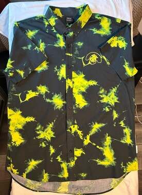 Our Universe Nightmare Before Christmas Oogie Boogie Shirt Size XL Black Green